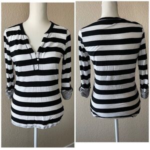 Banana Republic cotton 3/4 sleeve top - xs